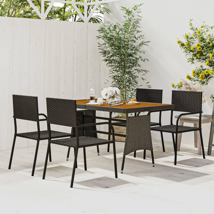 Matgrupp För Trädgården 5 Delar Konstrotting