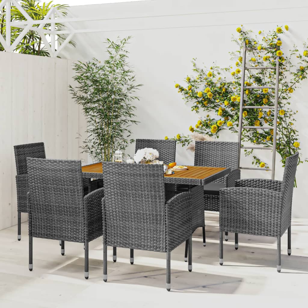 Matgrupp För Trädgården 7 Delar Konstrotting