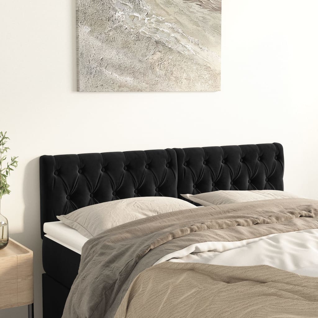 Sänggavlar 180X7X78/88 Cm Sammet 1