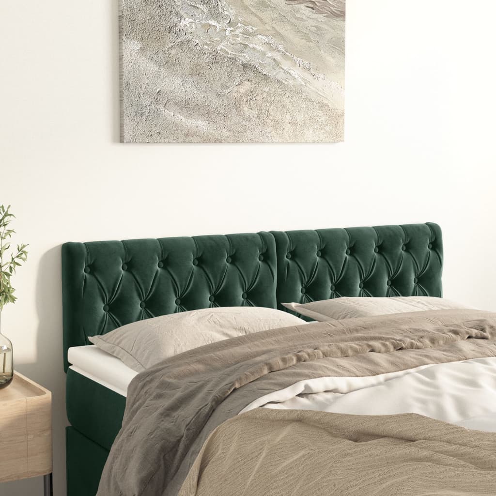 Sänggavlar 180X7X78/88 Cm Sammet 1