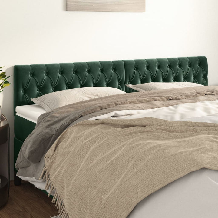 Sänggavlar 180X7X78/88 Cm Sammet 1