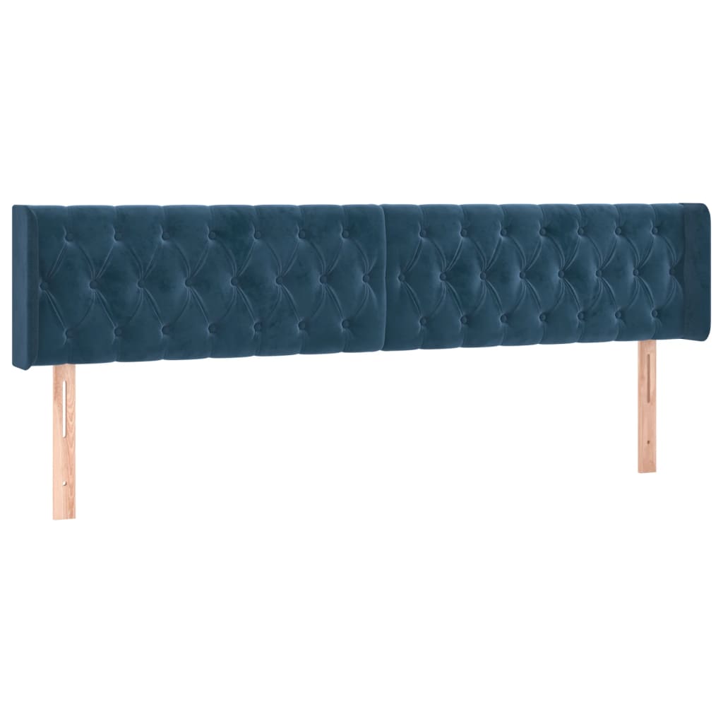 Sänggavlar 180X7X78/88 Cm Sammet 1