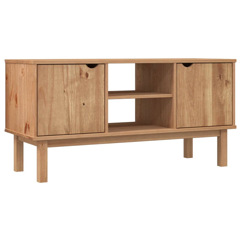 Tv-Bänk Otta 113,5X43X57 Cm Massiv Furu