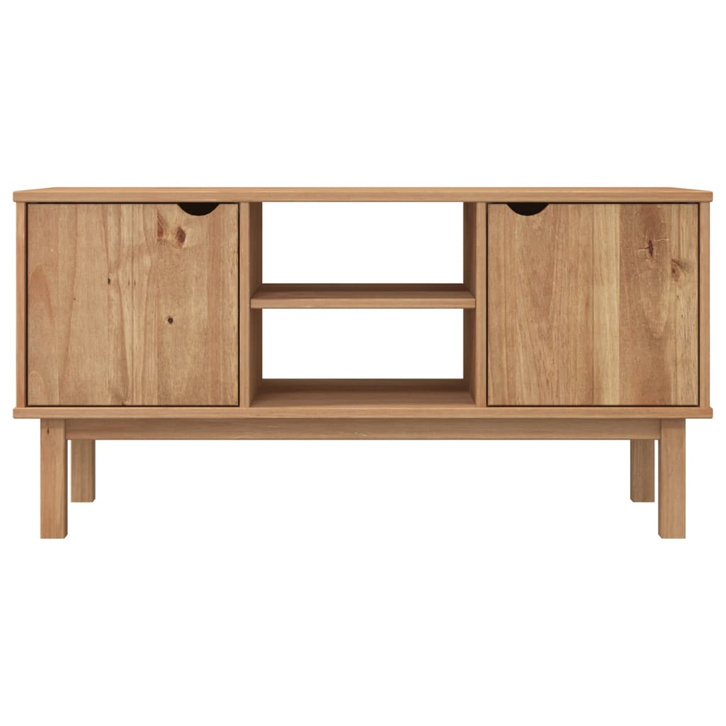 Tv-Bänk Otta 113,5X43X57 Cm Massiv Furu