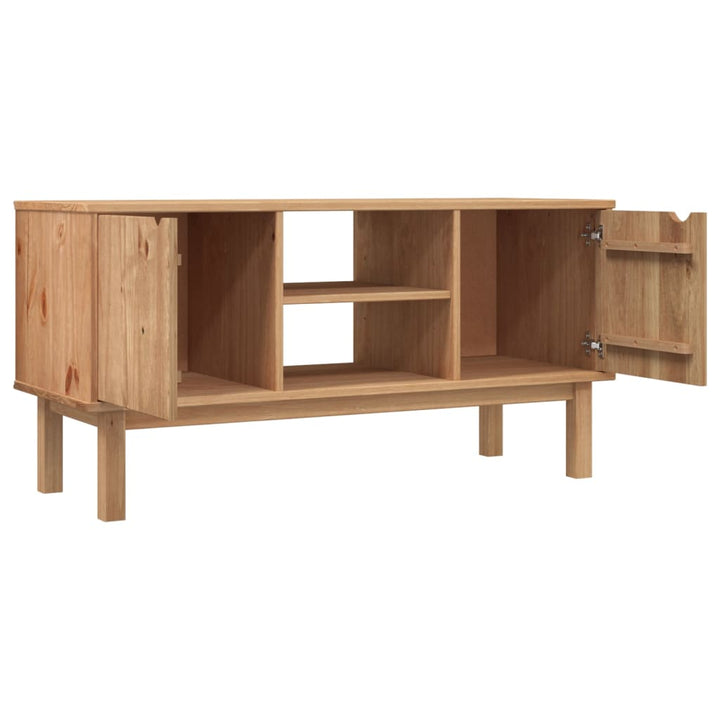 Tv-Bänk Otta 113,5X43X57 Cm Massiv Furu