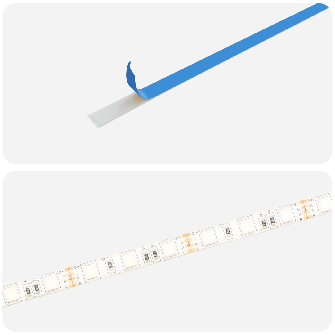 Led Band Med Led-Ljusslingor Svart 180 Cm Smd5050