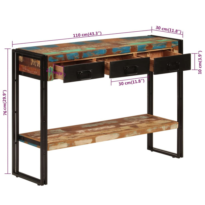 Konsolbord 110X30X76 Cm
