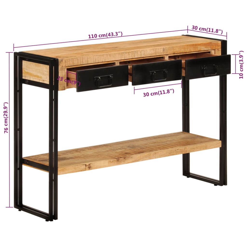 Konsolbord 110X30X76 Cm