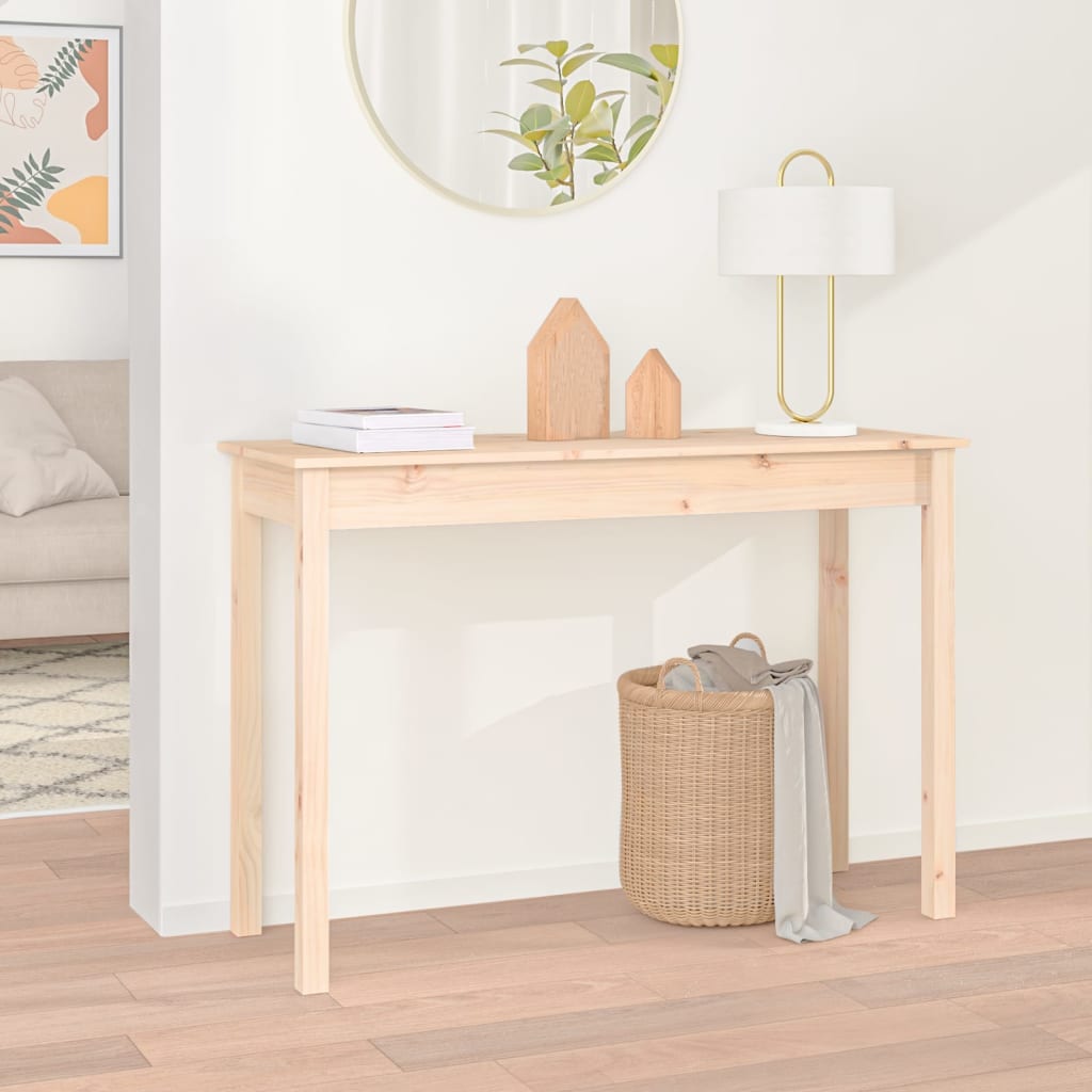 Konsolbord 110X40X75 Cm Massiv Furu