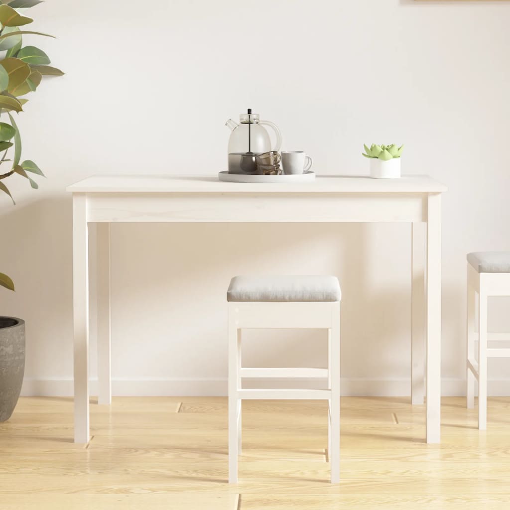 Matbord 110X55X75 Cm Massivt Furuträ