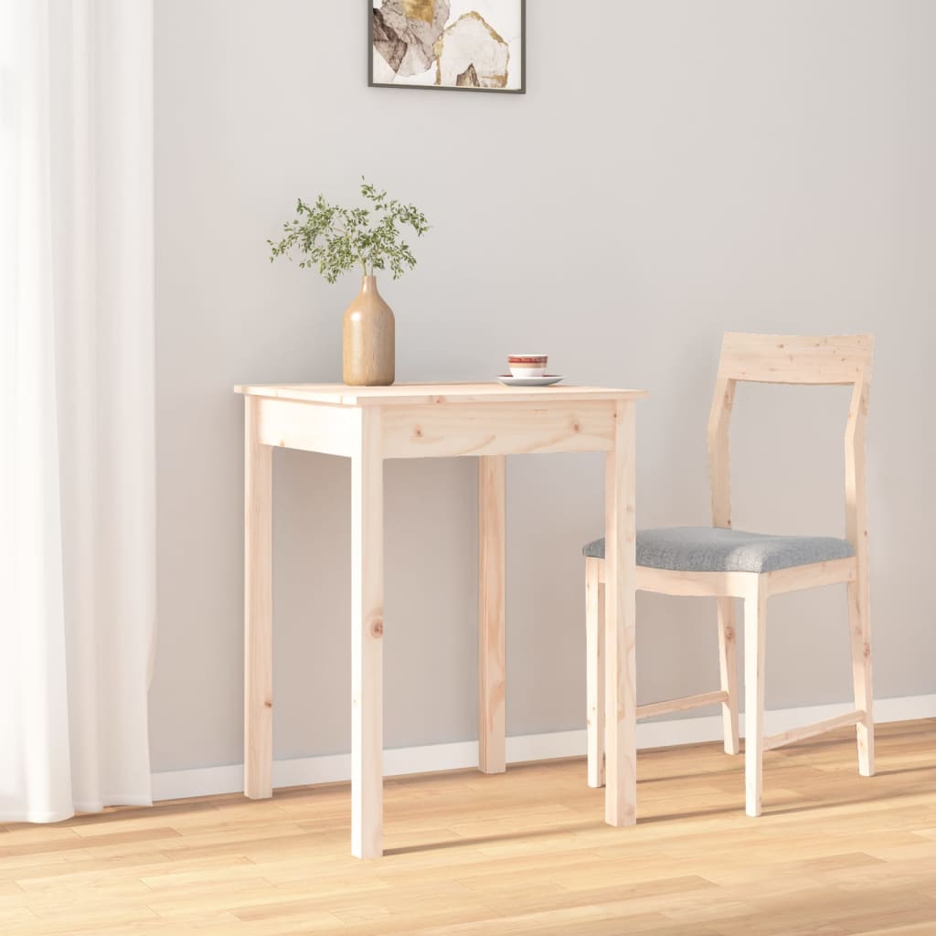 Matbord 55X55X75 Cm Massivt Furuträ