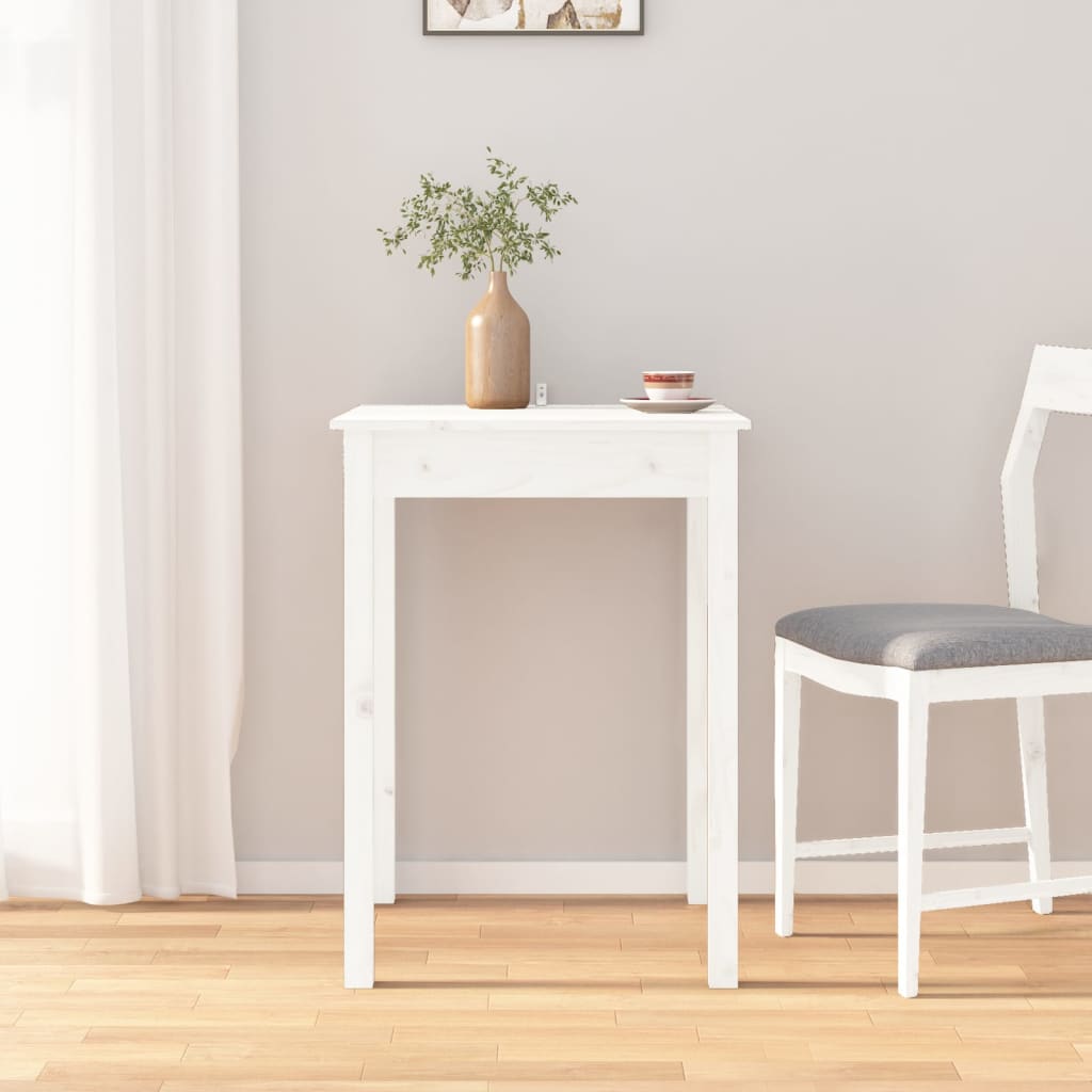 Matbord 55X55X75 Cm Massivt Furuträ