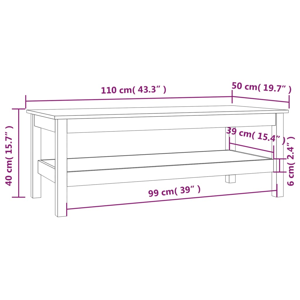 Soffbord Massiv Furu
