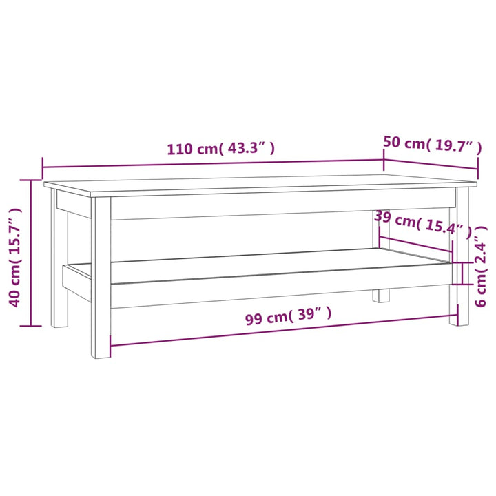 Soffbord Massiv Furu