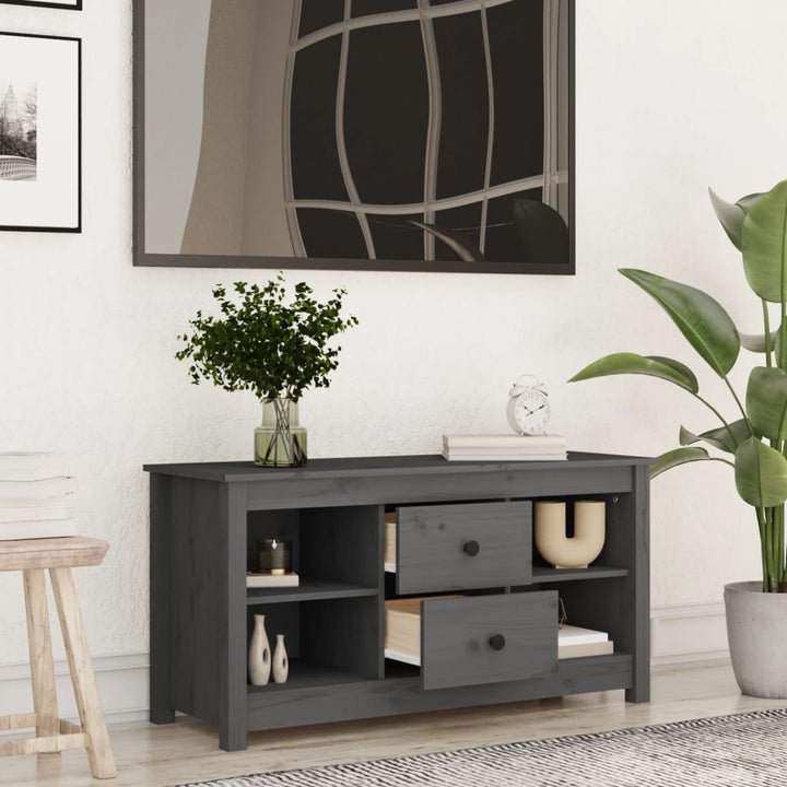 Tv-Bänk 103X36,5X52 Cm Massiv Furu