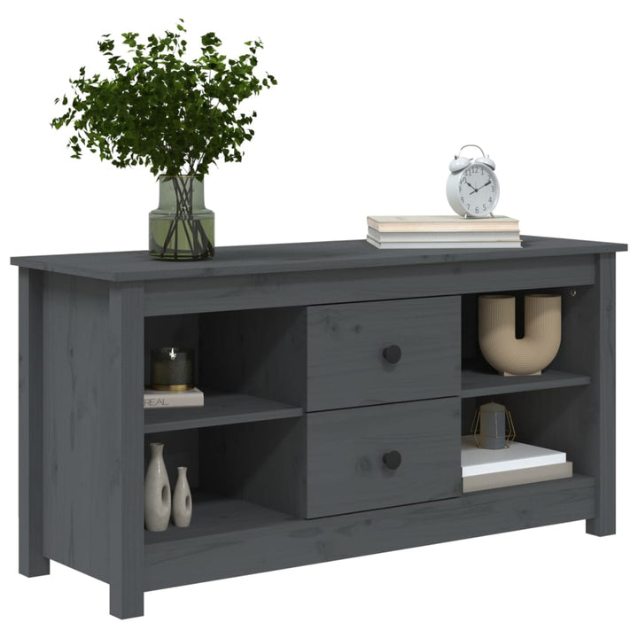 Tv-Bänk 103X36,5X52 Cm Massiv Furu