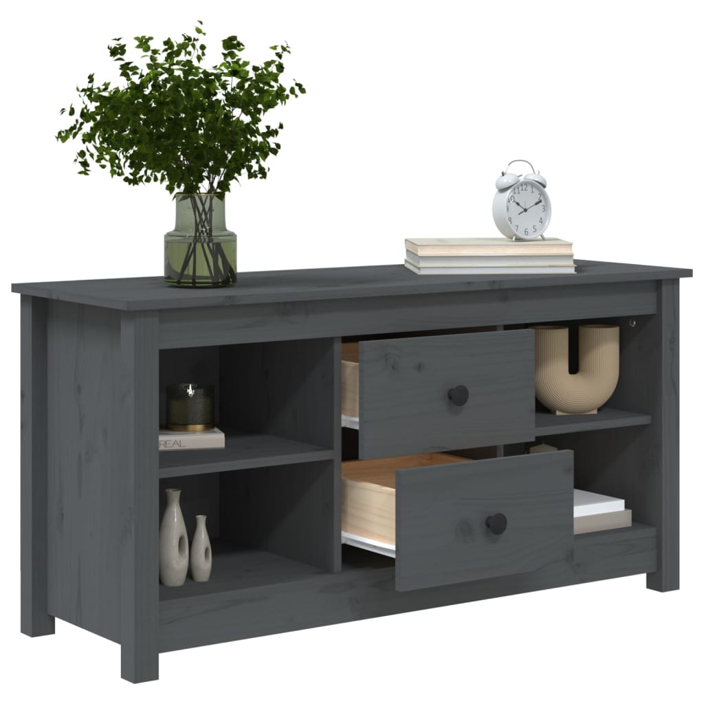 Tv-Bänk 103X36,5X52 Cm Massiv Furu