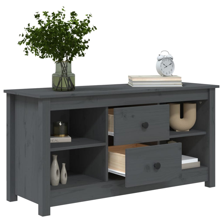 Tv-Bänk 103X36,5X52 Cm Massiv Furu