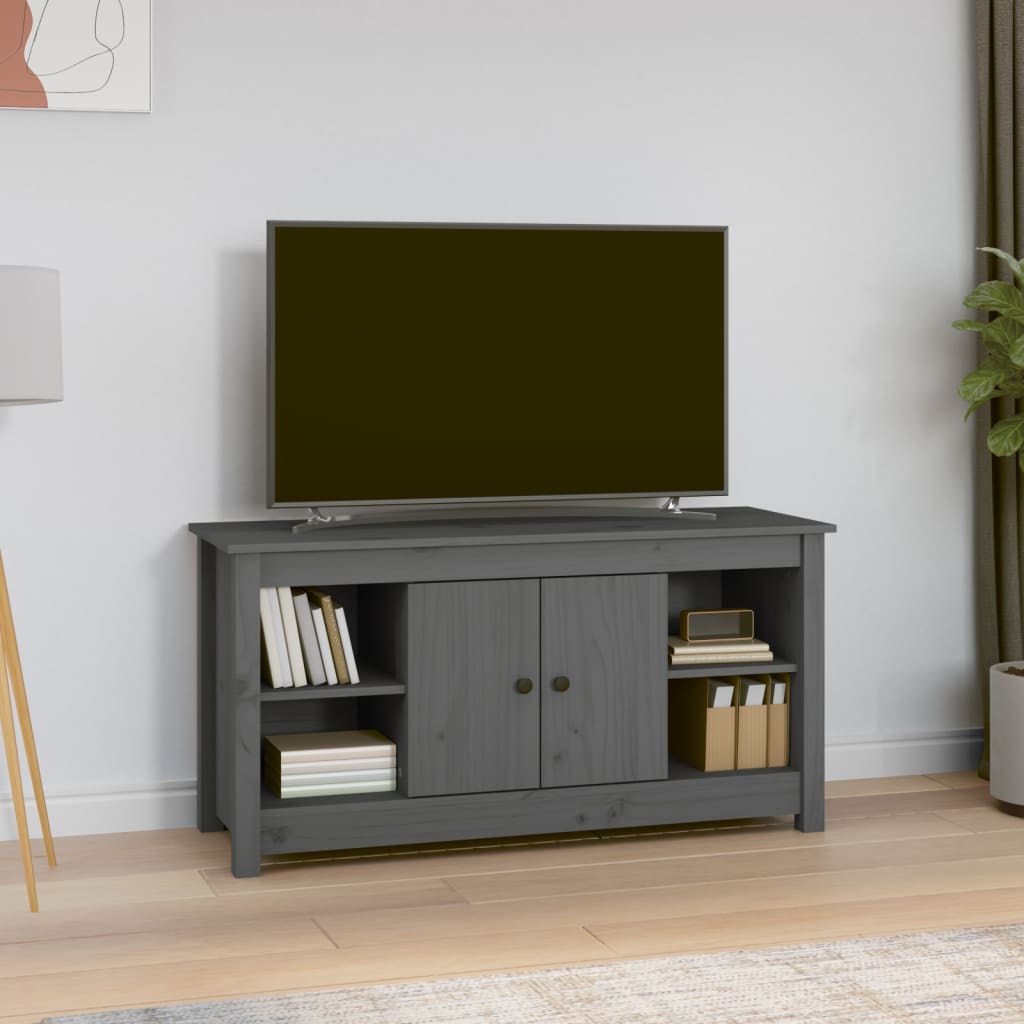 Tv-Bänk 103X36,5X52 Cm Massiv Furu