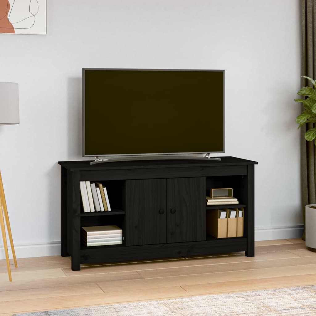 Tv-Bänk 103X36,5X52 Cm Massiv Furu