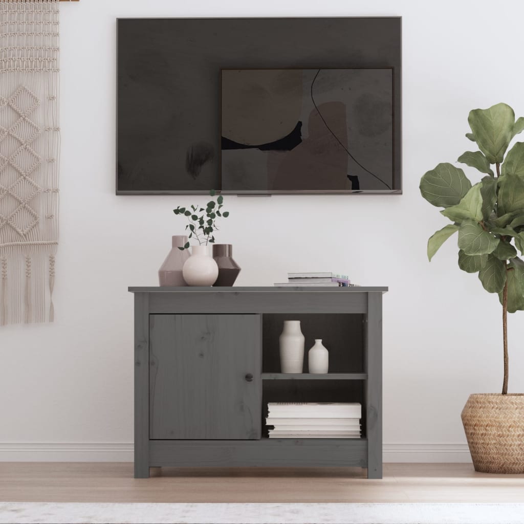 Tv-Bänk 70X36,5X52 Cm Massiv Furu