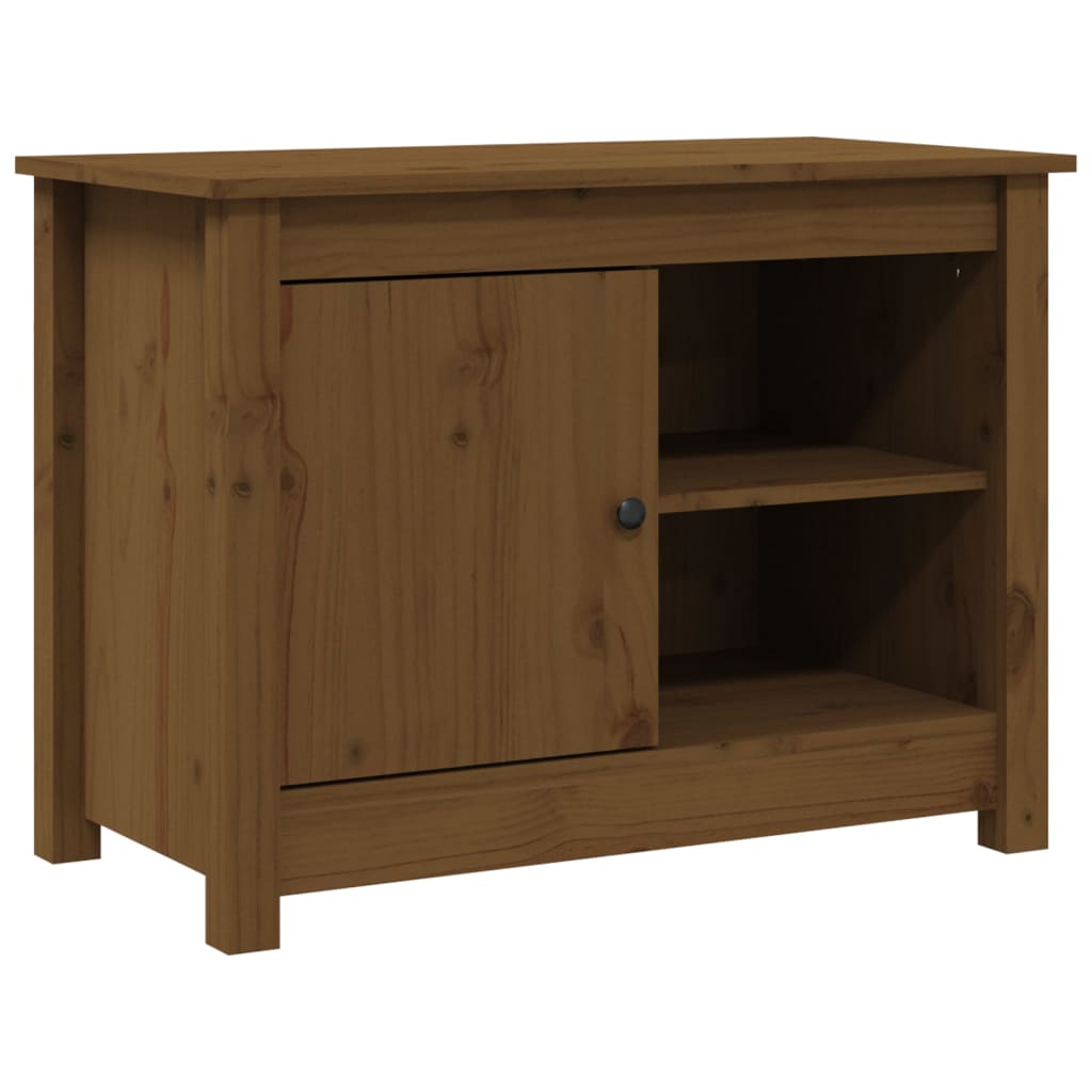 Tv-Bänk 70X36,5X52 Cm Massiv Furu