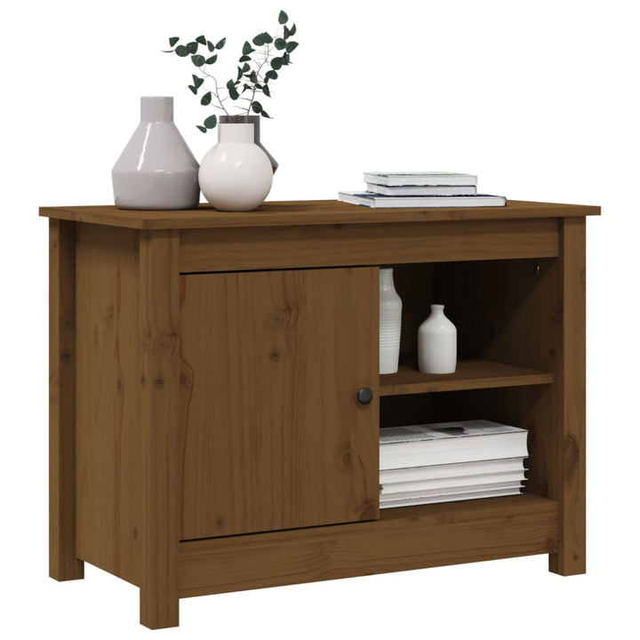 Tv-Bänk 70X36,5X52 Cm Massiv Furu