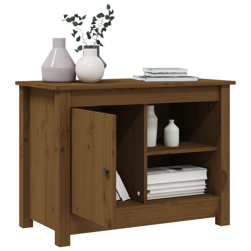 Tv-Bänk 70X36,5X52 Cm Massiv Furu