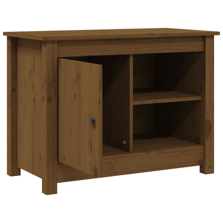 Tv-Bänk 70X36,5X52 Cm Massiv Furu