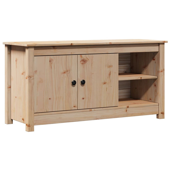 Tv-Bänk 103X36,5X52 Cm Massiv Furu