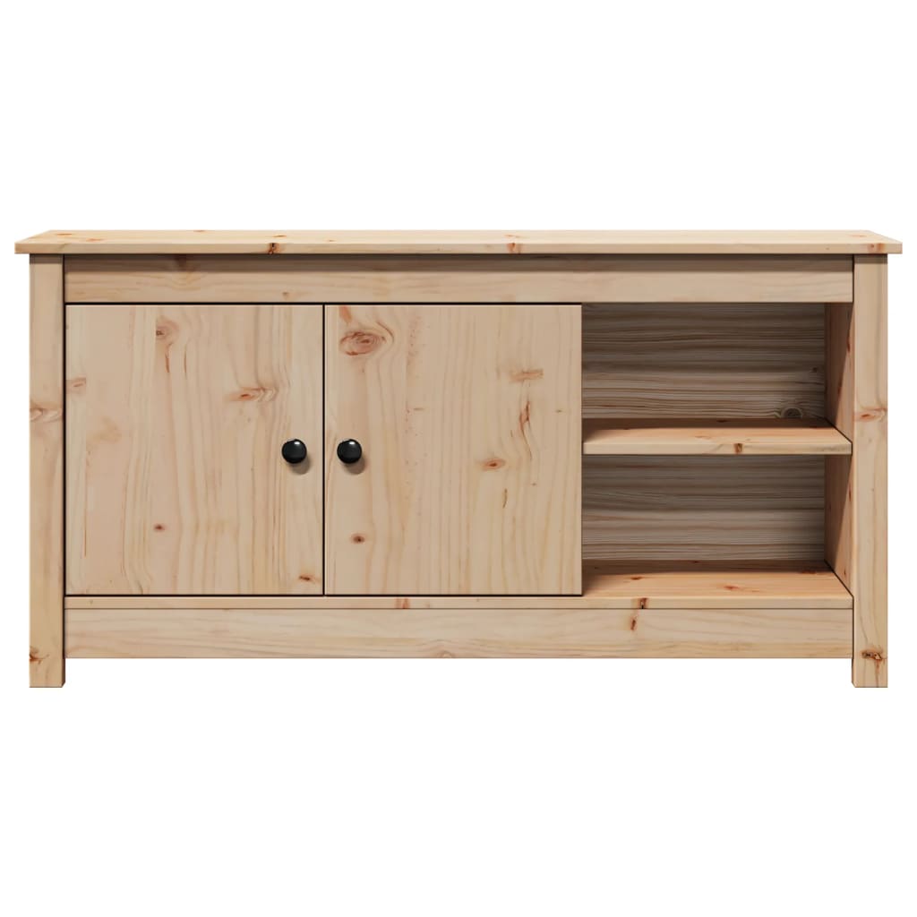 Tv-Bänk 103X36,5X52 Cm Massiv Furu