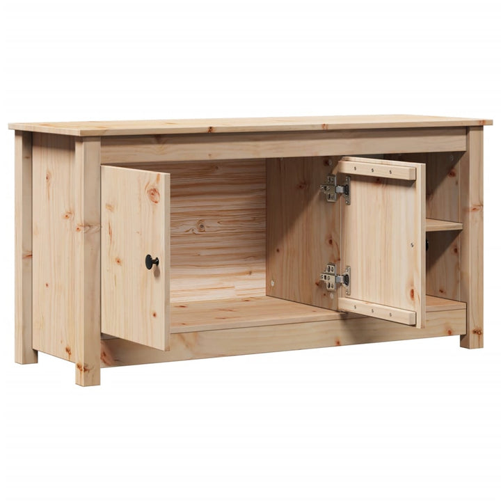 Tv-Bänk 103X36,5X52 Cm Massiv Furu