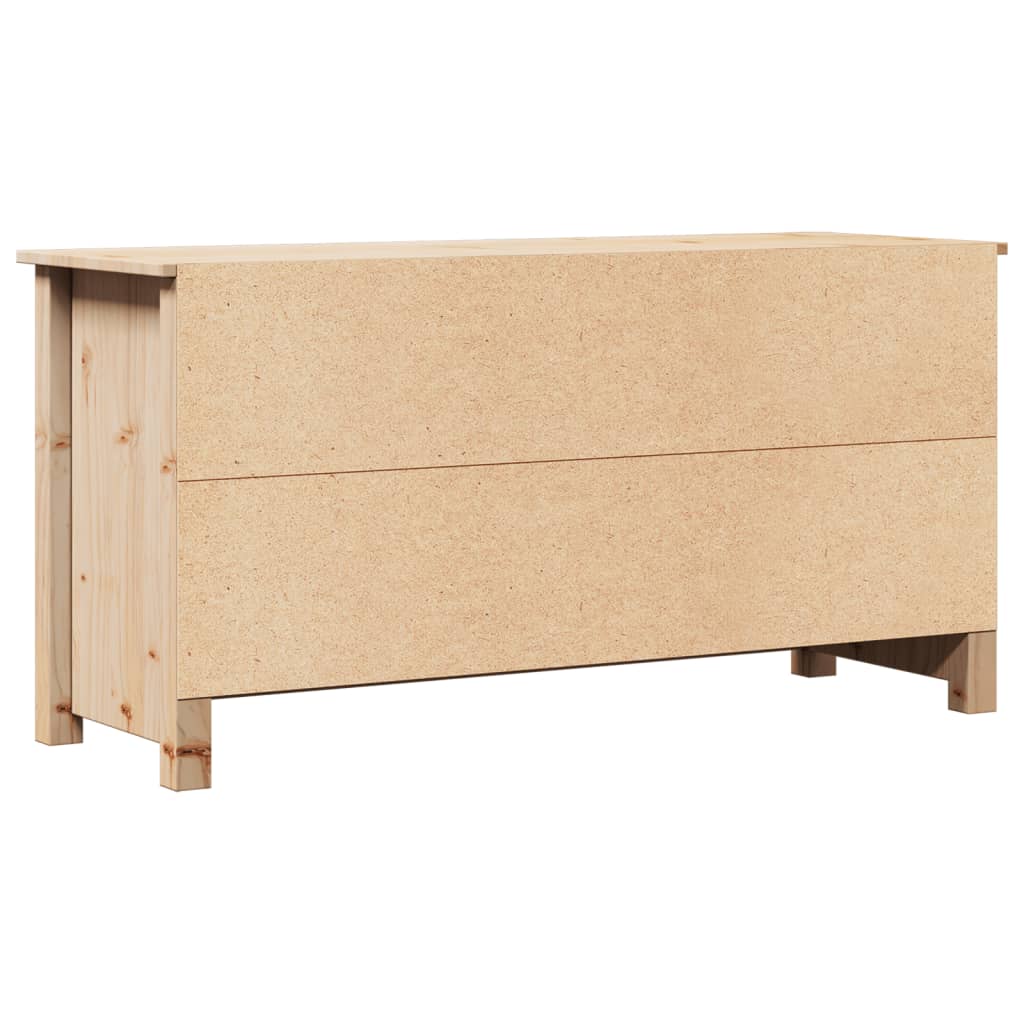 Tv-Bänk 103X36,5X52 Cm Massiv Furu