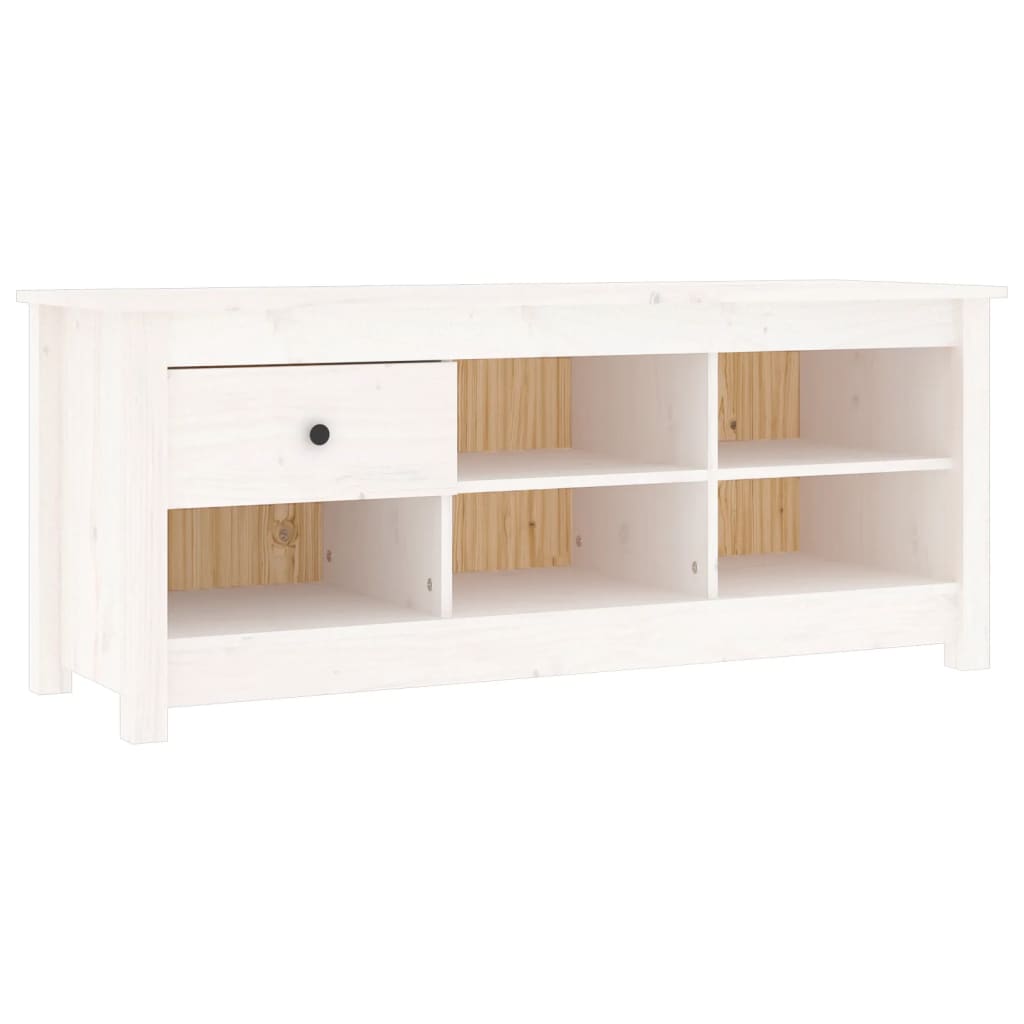 Skoskåp 110X38X45,5 Cm Massiv Furu