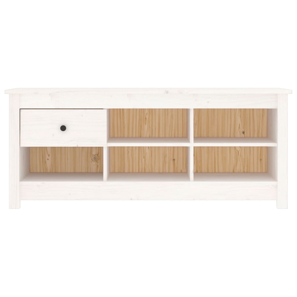 Skoskåp 110X38X45,5 Cm Massiv Furu