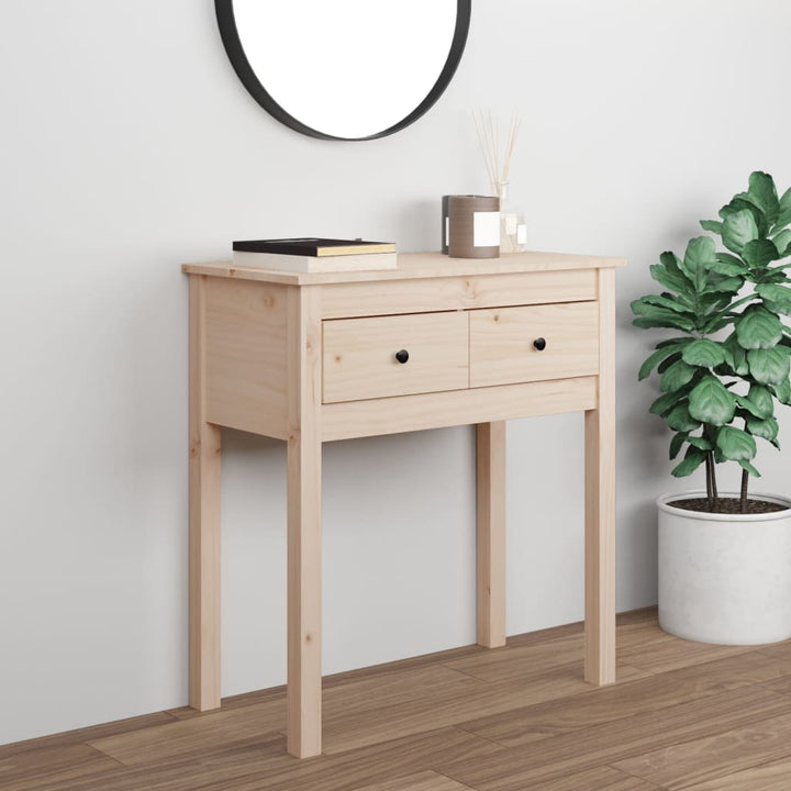 Konsolbord 100X35X75 Cm Massiv Furu