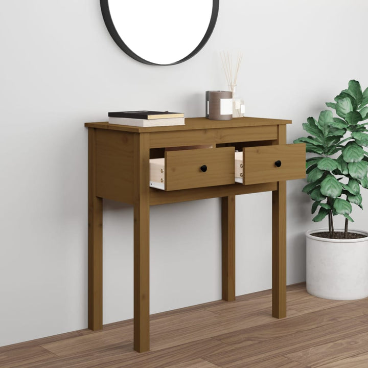 Konsolbord 70X35X75 Cm Massiv Furu