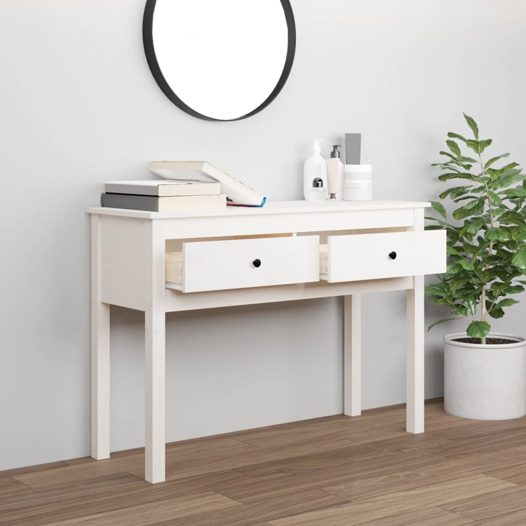 Konsolbord 100X35X75 Cm Massiv Furu