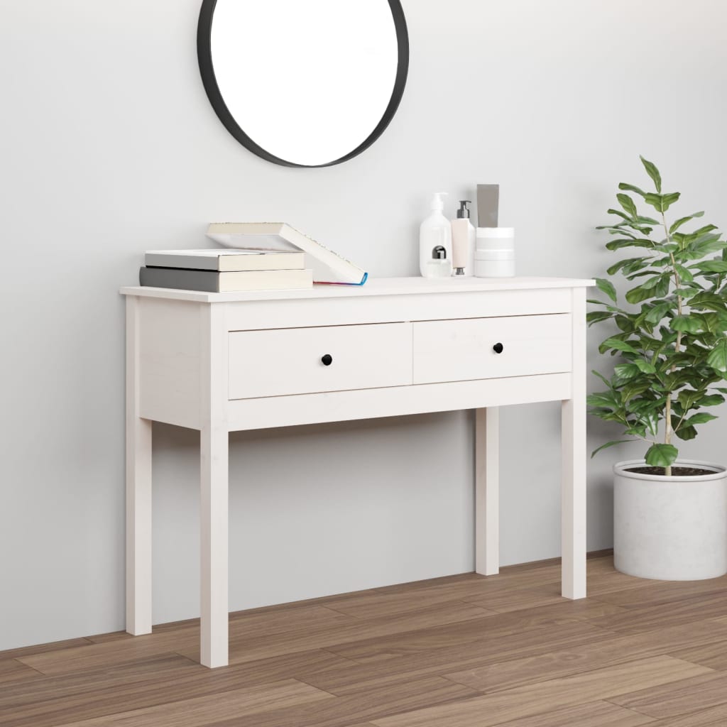 Konsolbord 100X35X75 Cm Massiv Furu