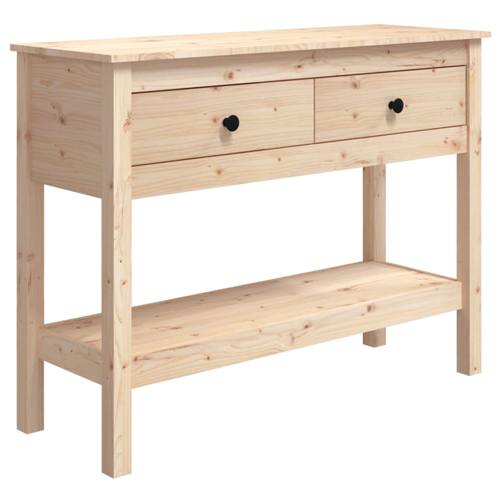 Konsolbord 100X35X75 Cm Massiv Furu