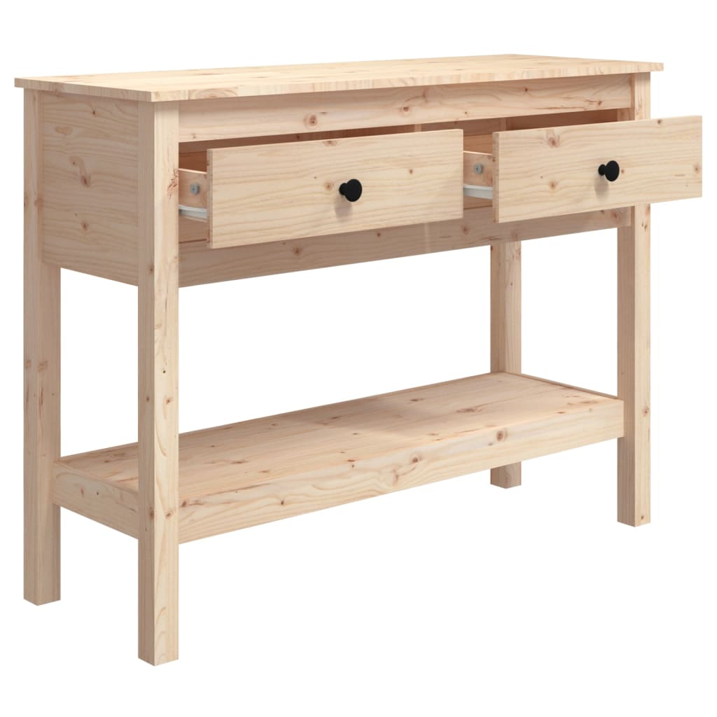 Konsolbord 100X35X75 Cm Massiv Furu