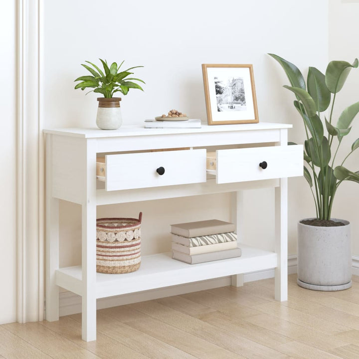 Konsolbord 100X35X75 Cm Massiv Furu