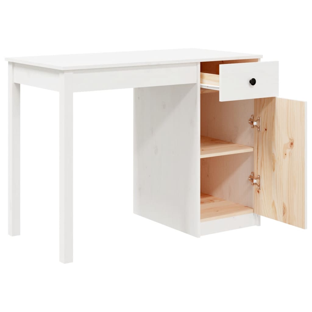 Skrivbord 100X50X75 Cm Massiv Furu