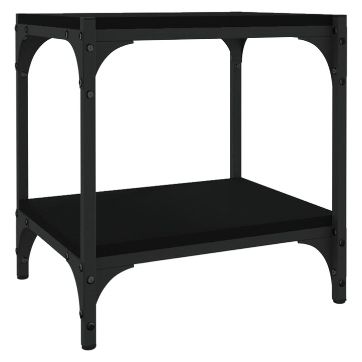 Tv-Bänk 40X33X41 Cm Konstruerat Trä Och Stål