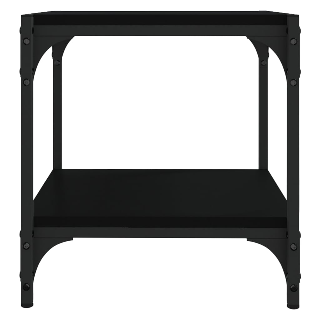 Tv-Bänk 40X33X41 Cm Konstruerat Trä Och Stål