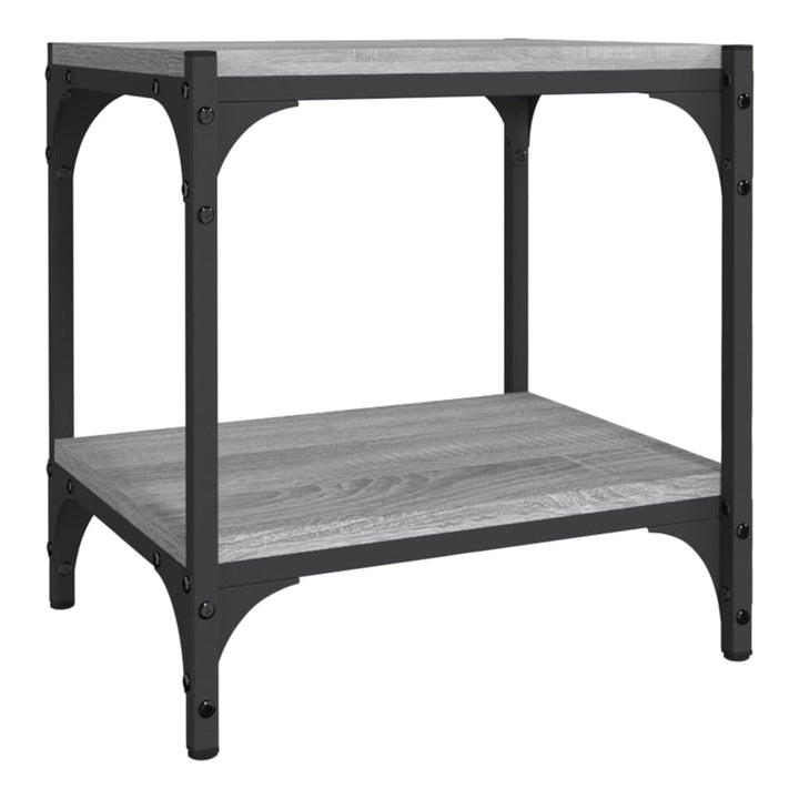 Tv-Bänk 40X33X41 Cm Konstruerat Trä Och Stål
