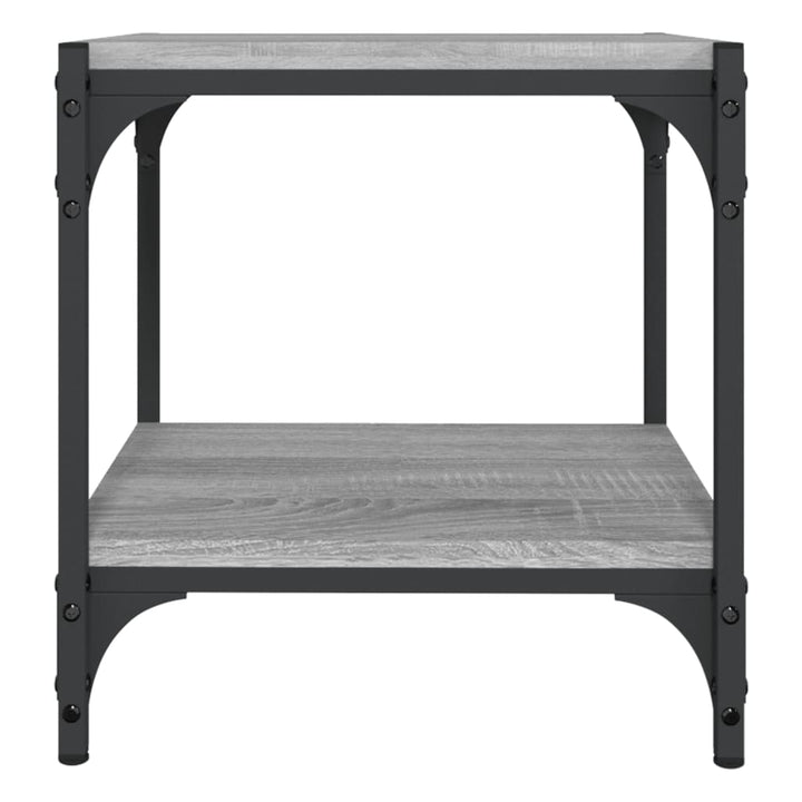 Tv-Bänk 40X33X41 Cm Konstruerat Trä Och Stål