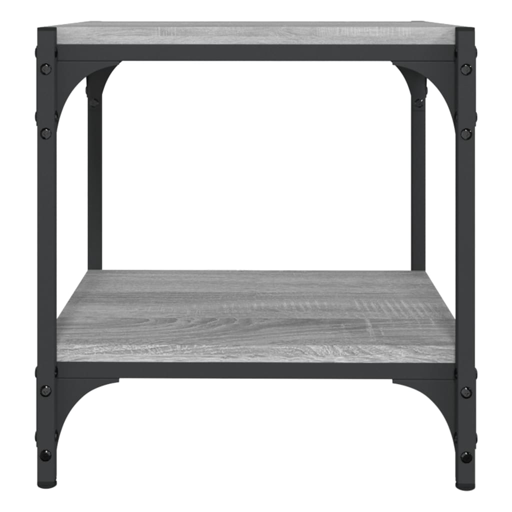 Tv-Bänk 40X33X41 Cm Konstruerat Trä Och Stål