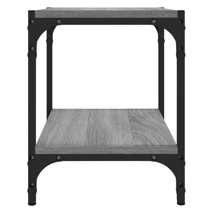 Tv-Bänk 40X33X41 Cm Konstruerat Trä Och Stål