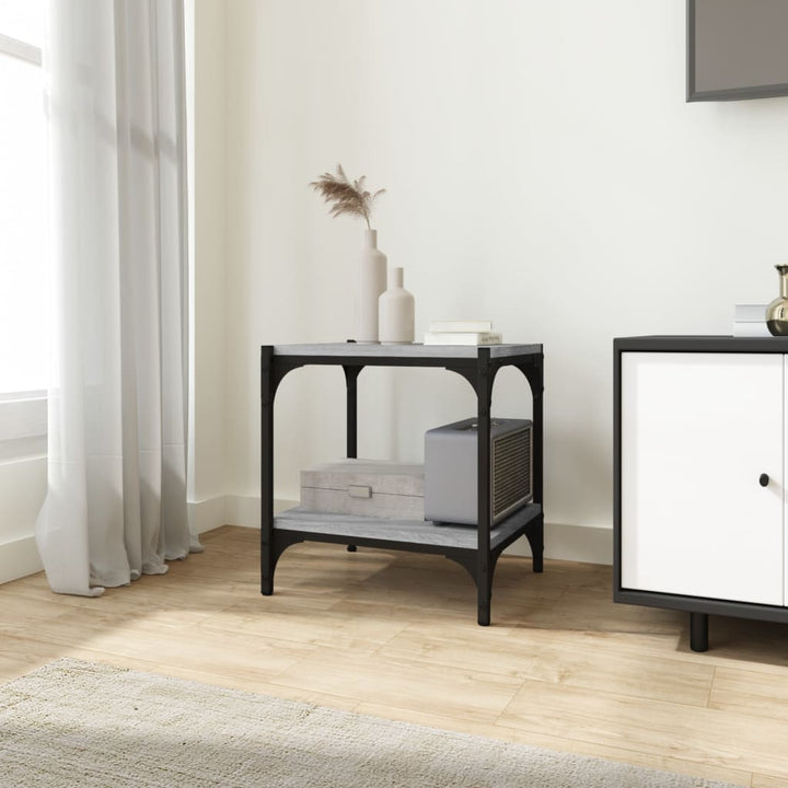 Tv-Bänk Sonoma-Ek 100X33X41 Cm Konstruerat Trä Och Stål